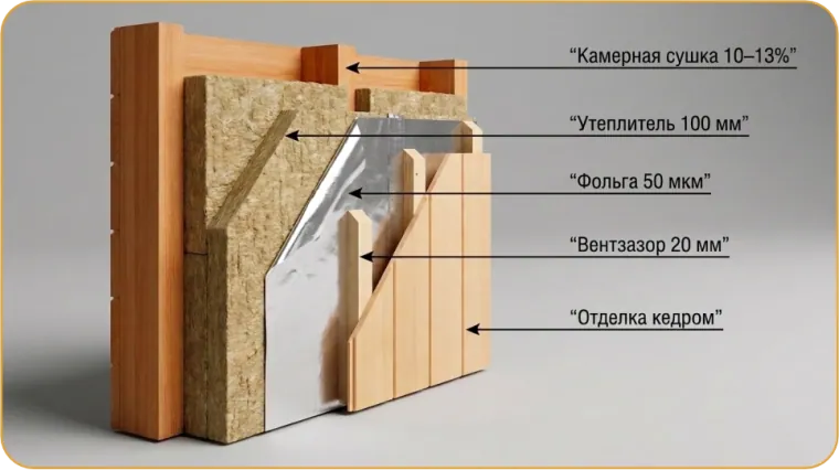Пирог стены: состав конструкции